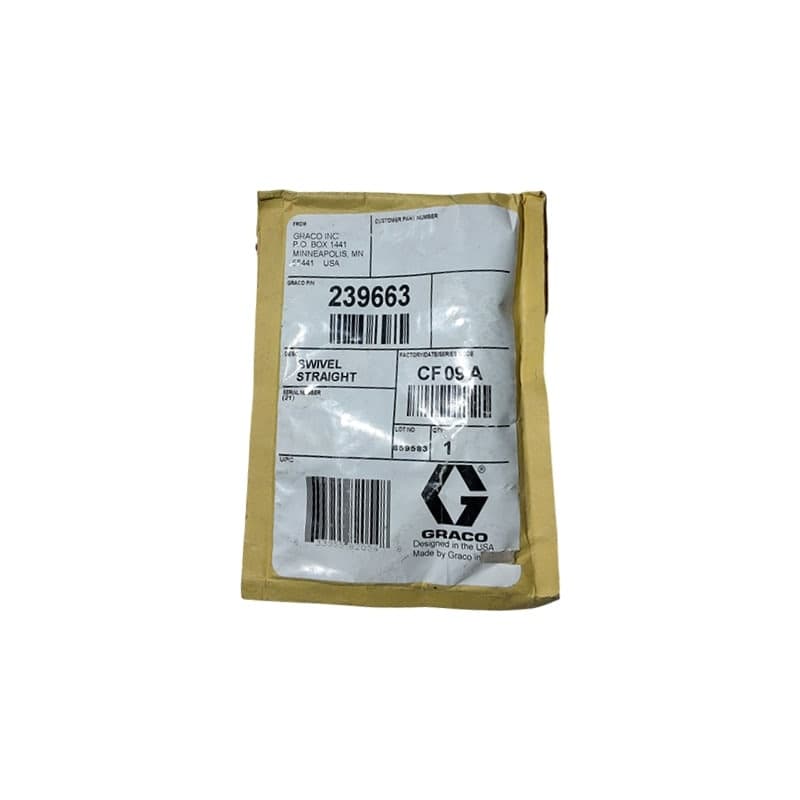 1/4"X 1/4" SWIVEL STRAIGHT GRACO- 239663