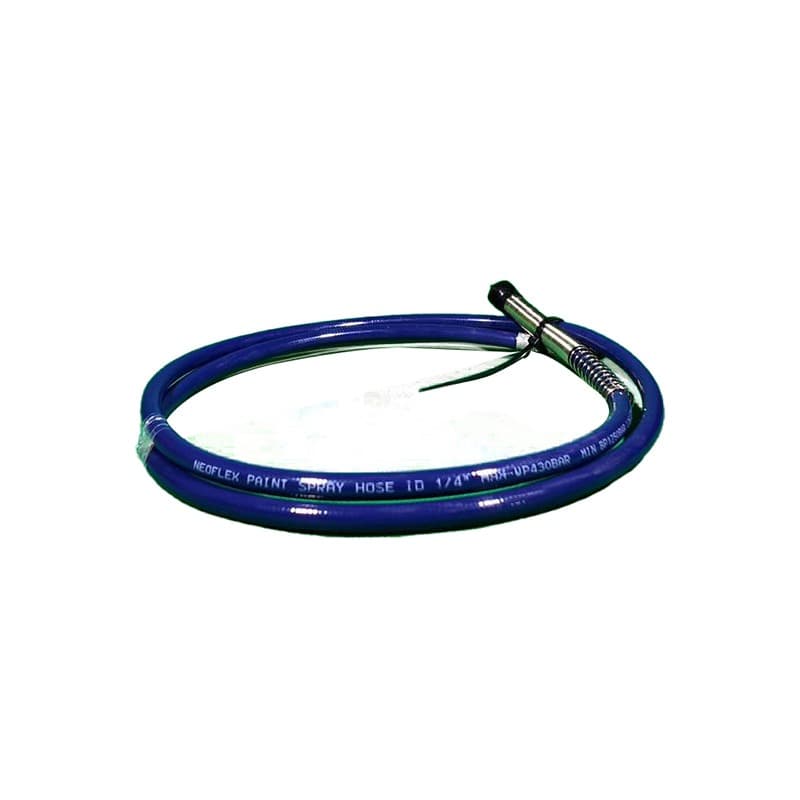 1/4" High-Pressure Paint Whip Hose  1.8 Meters with Fittings( 430 Bar)